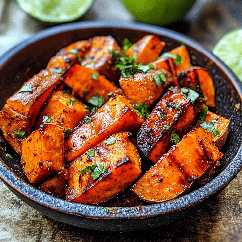Spice up your dinner table with these Chili + Honey Roasted Sweet Potatoes! The perfect balance of sweet and spicy comes from a drizzle of honey and a hint of lime juice, making these veggies a fantastic side dish. Great for family dinners or casual get-togethers. Save this recipe now for a fresh twist on a classic favorite!