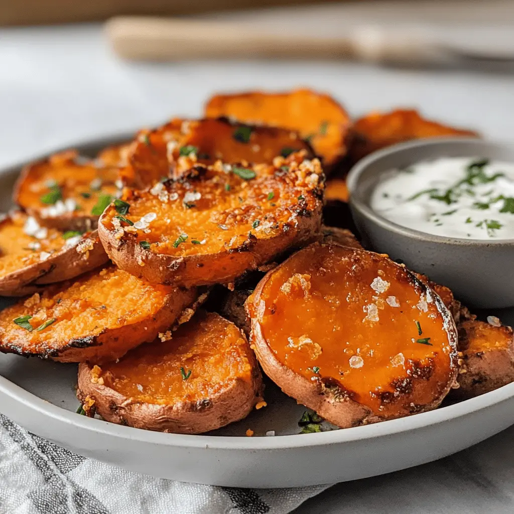 Get ready for a delightful twist on your favorite side dish! These Crispy Smashed Sweet Potatoes are packed with flavor and the perfect combination of crunchy and tender. With their vibrant color and natural sweetness, they're ideal for any meal, from weeknight dinners to festive gatherings. Save this recipe now to impress your family and friends!