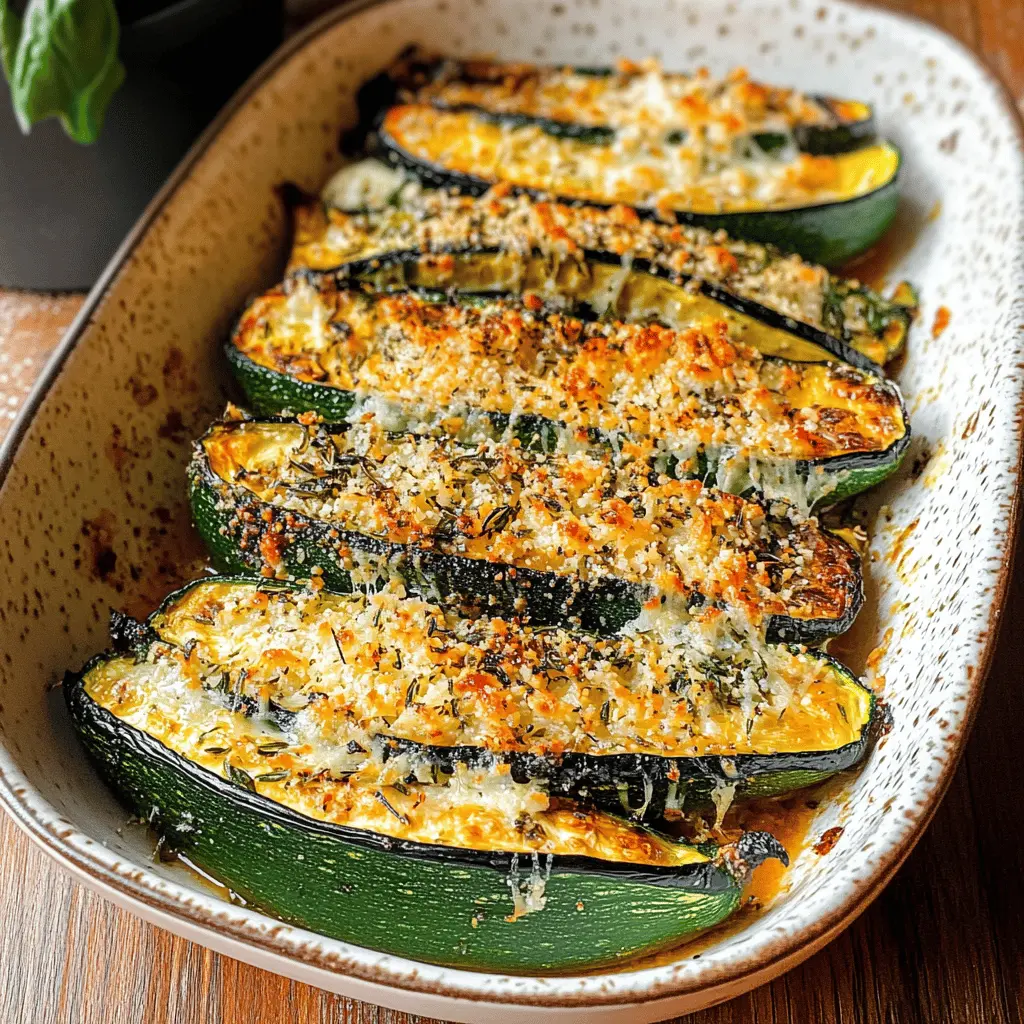Say goodbye to boring vegetables! This Garlic Parmesan Roasted Zucchini is a simple yet flavorful side dish that bursts with cheesy goodness and aromatic garlic. Perfect for family dinners or gatherings, it pairs beautifully with grilled meats or pasta. Save this recipe to add a delicious twist to your weeknight meals!