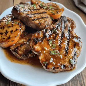 Get ready to impress with these juicy grilled pork chops featuring a delightful spicy peach glaze! This recipe blends the rich flavor of tender pork with a sweet and zesty sauce, perfect for summer cookouts or weeknight dinners. Don't forget to save this tasty dish for your next grilling adventure!