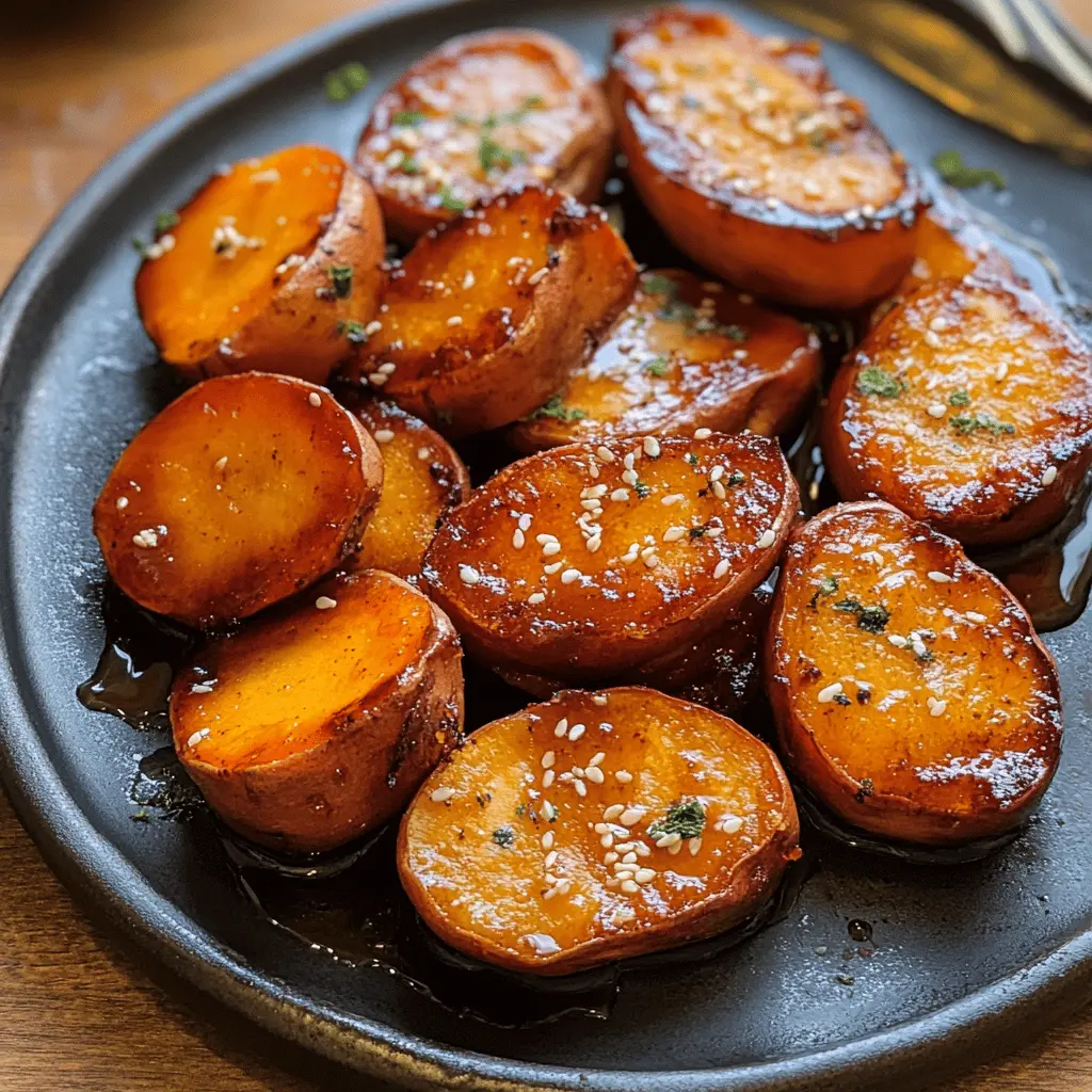 Get ready for sweet potatoes like you've never tasted before! These Miso Glazed Melting Sweet Potatoes are a delightful combination of savory miso and sweet, tender texture. Perfect for a cozy dinner or as a unique side dish that's sure to impress. Save this recipe for your next gathering or family meal, and enjoy the delicious flavors!