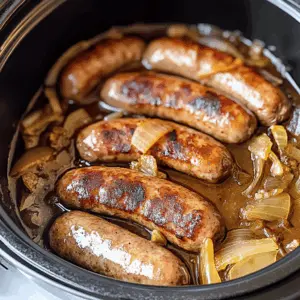 Get ready for a deliciously easy meal with these Slow Cooker Beer Brats! Bursting with flavor from savory sausages and your favorite beer, this recipe creates a mouthwatering dish perfect for game day or casual gatherings. Serve with buns and your favorite toppings for an unforgettable experience. Save this recipe for your next cookout! 🍻🌭
