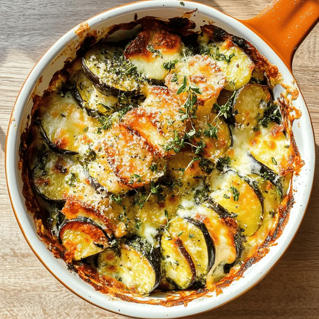 Brighten your summer meals with this delightful Summer Gratin! Packed with fresh vegetables like zucchini, tomatoes, and bell peppers, this dish is both colorful and tasty. Perfect as a side or a light main course, this gratin is quick to prepare and sure to impress. Save this recipe for your next summer gathering or family dinner!