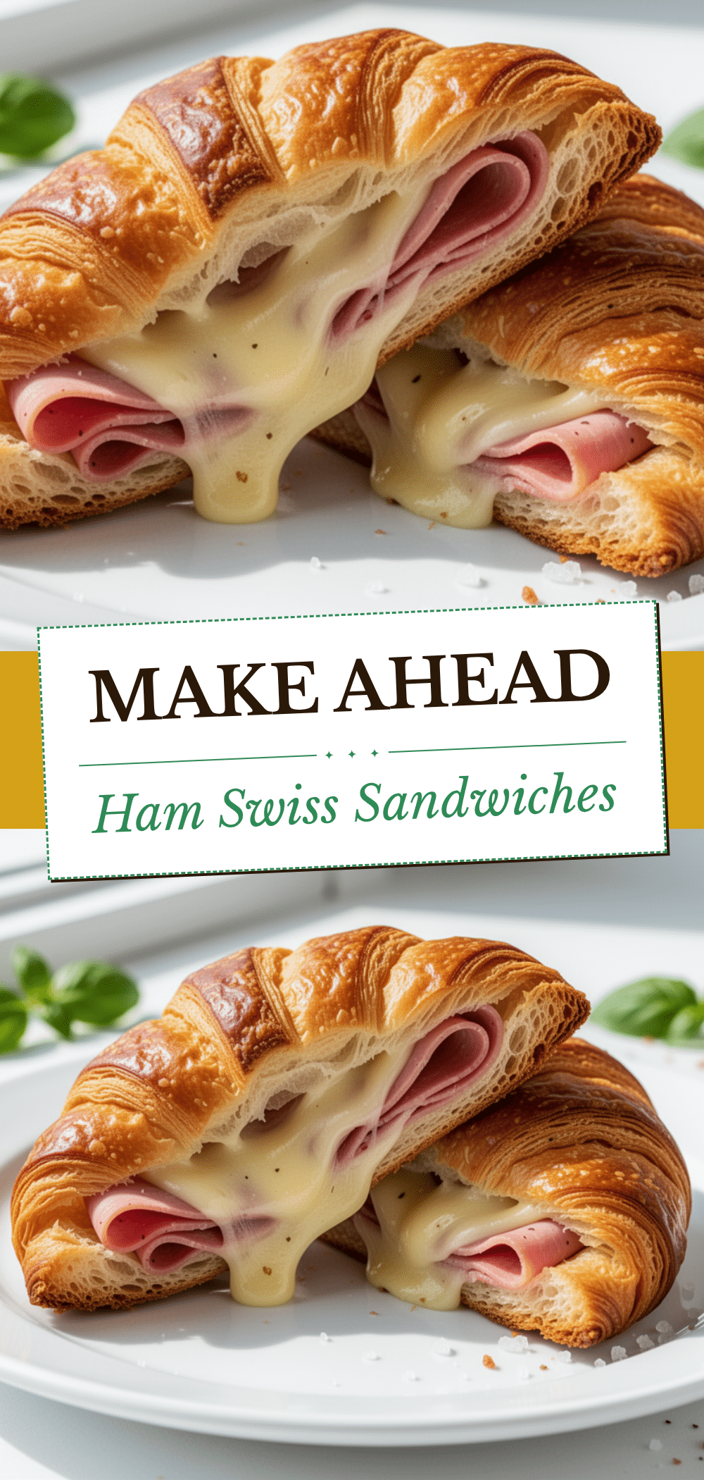Back to School Ham and Swiss Croissant Sandwiches 5 Back to School Ham and Swiss Croissant Sandwiches recipe