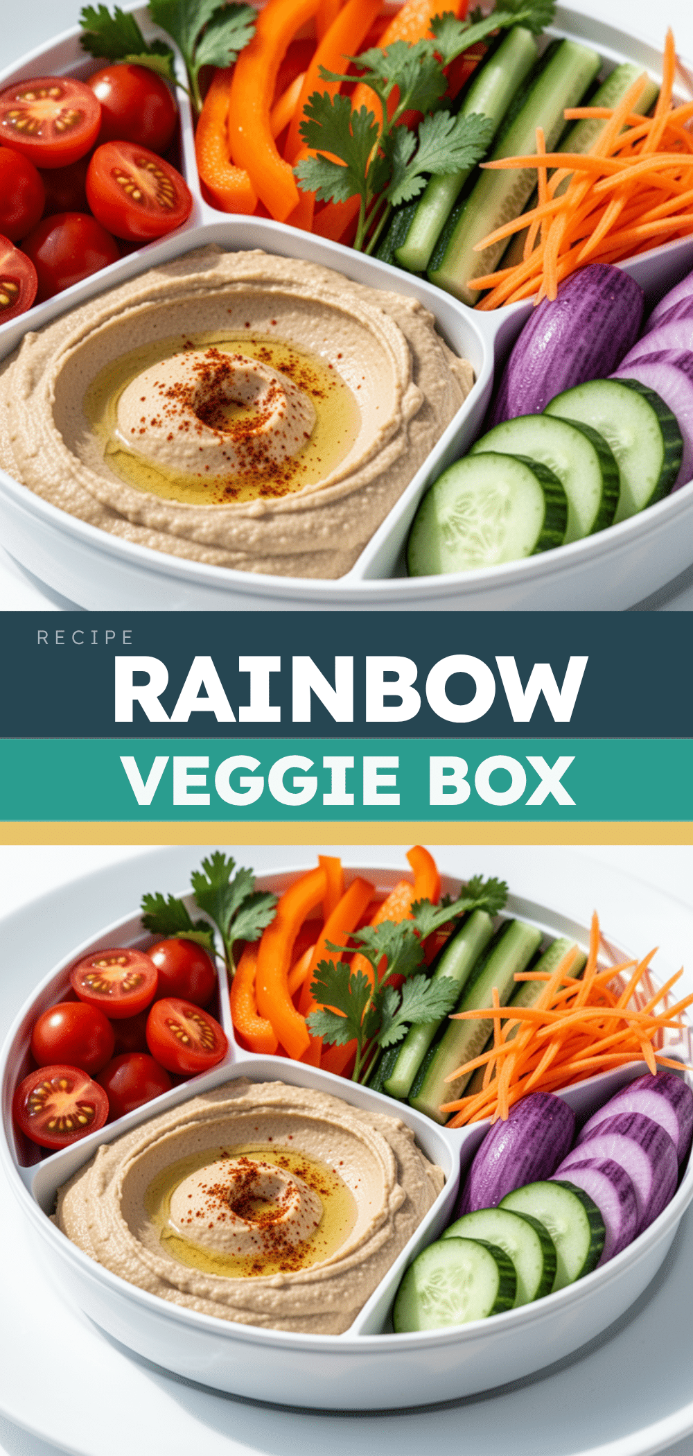 Back to School Rainbow Veggie Snack Boxes: 5 Easy Weeknight Meals 5 Back to School Rainbow Veggie Snack Boxes recipe