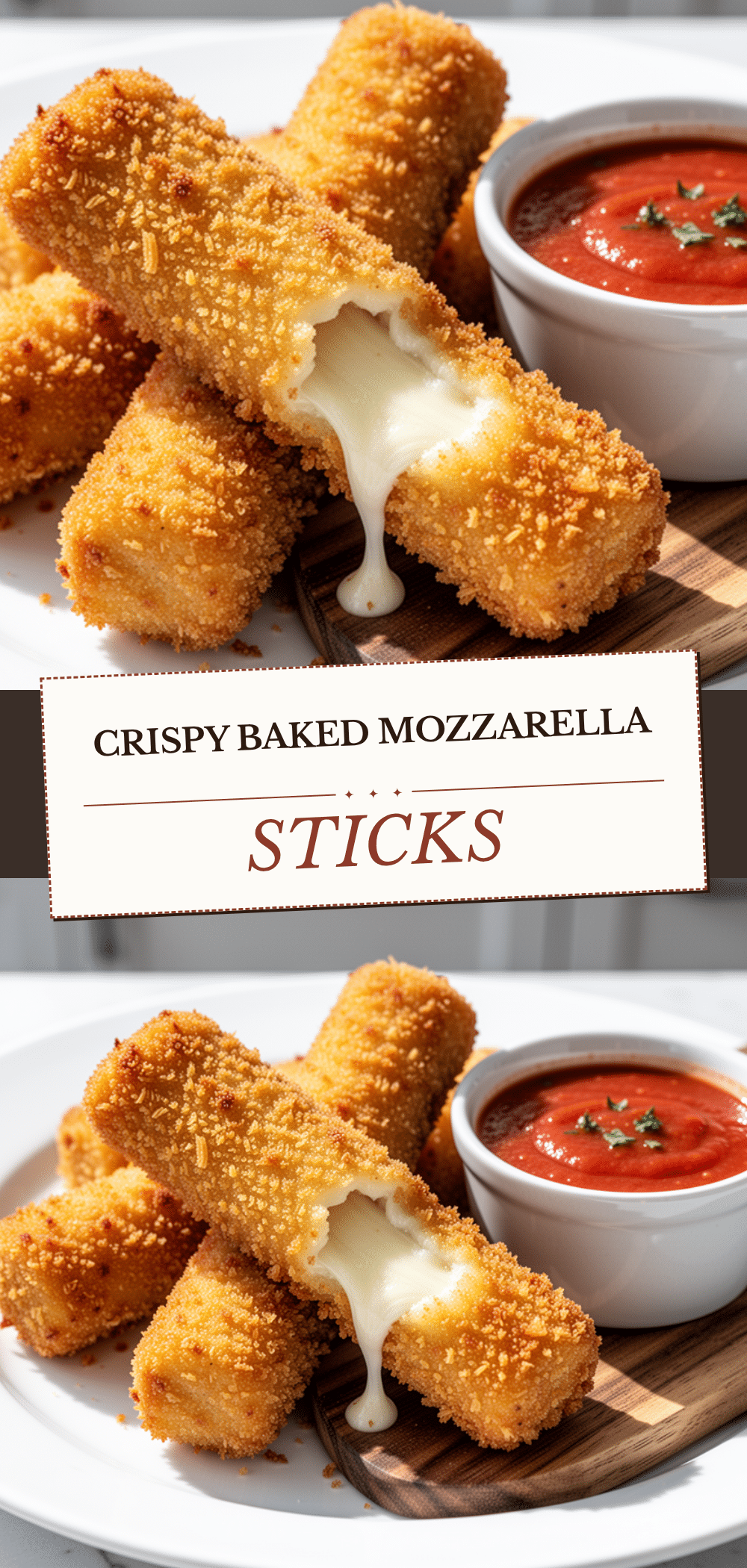Baked Mozzarella Sticks: Easy Crispy Recipe 5 Baked Mozzarella Sticks recipe