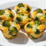 Cheddar Broccoli Mini Frittata Bites - featured image