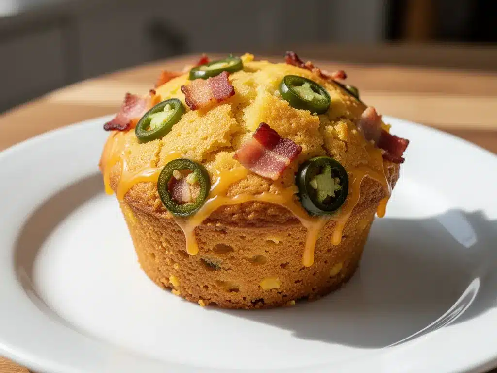 Cheesy Bacon Jalapeno Cornbread Muffins: Easy 15-Min Recipe 4 cheesy bacon jalapeno cornbread muffins preparation steps