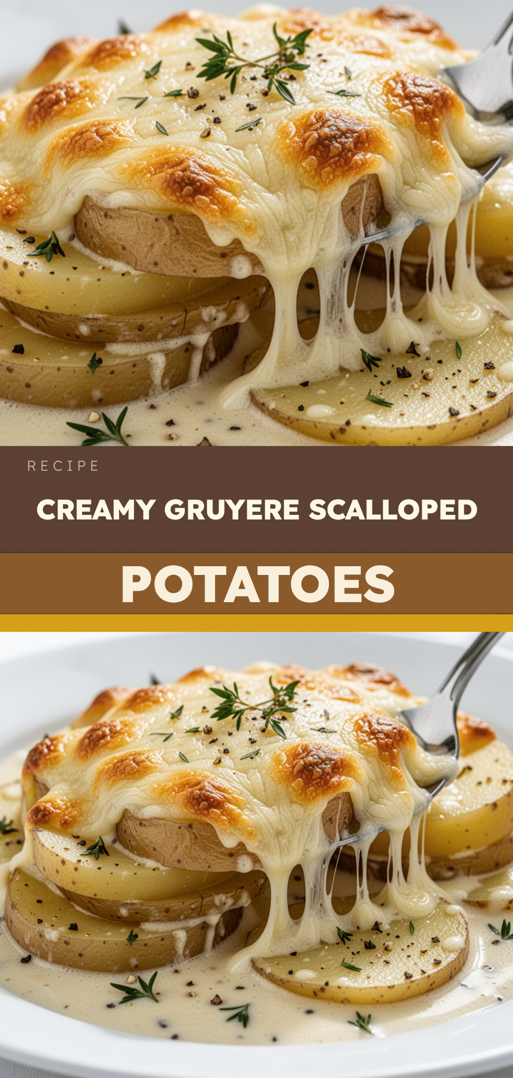 Cheesy Scalloped Potatoes with Gruyere: Perfect Holiday Side 5 Cheesy Scalloped Potatoes with Gruyere recipe