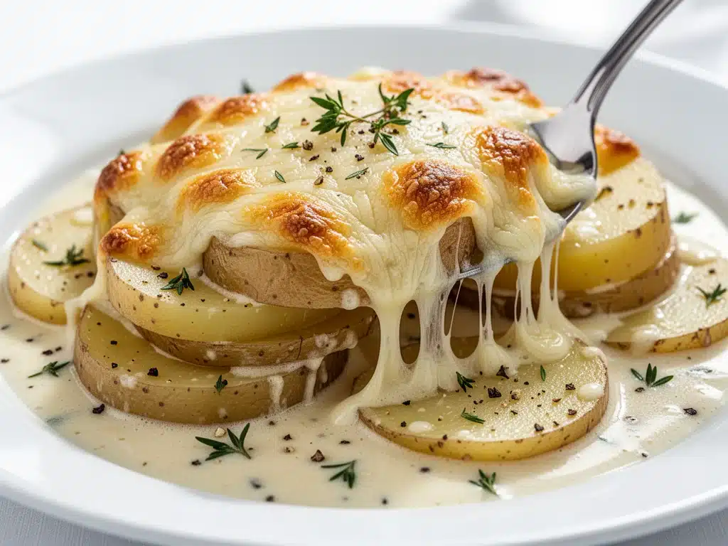 Home 2 Cheesy Scalloped Potatoes with Gruyere - featured image