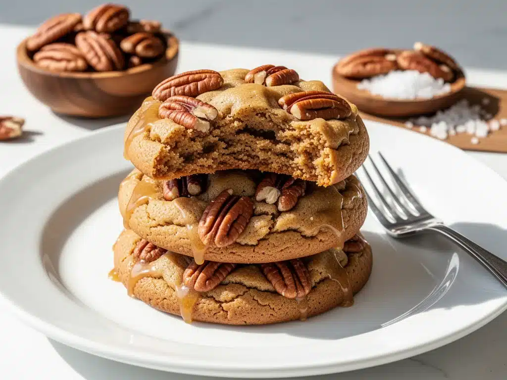 chewy butter pecan cookies - featured image