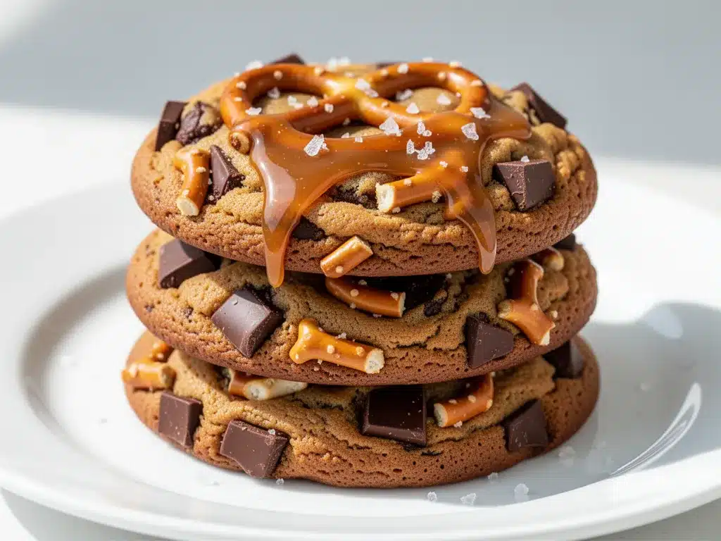 Chewy Salted Caramel Pretzel Cookies: Easy Best Recipe 4 chewy salted caramel pretzel cookies preparation steps