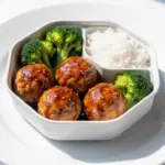 chicken teriyaki meatballs - featured image