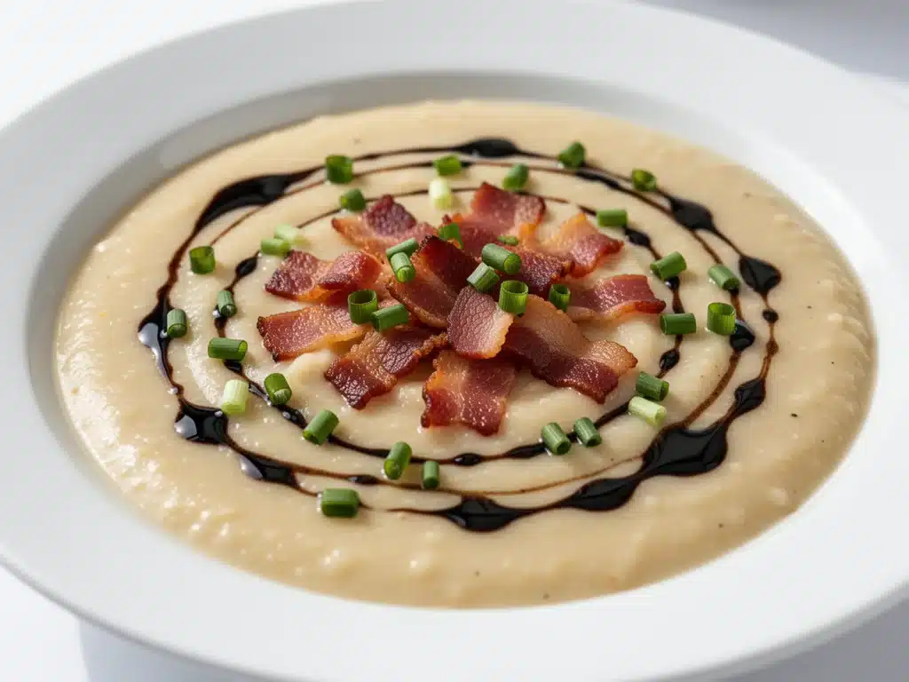 Home 1 creamy loaded cauliflower soup - featured image