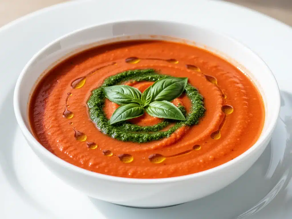Home 3 creamy roasted red pepper soup - featured image