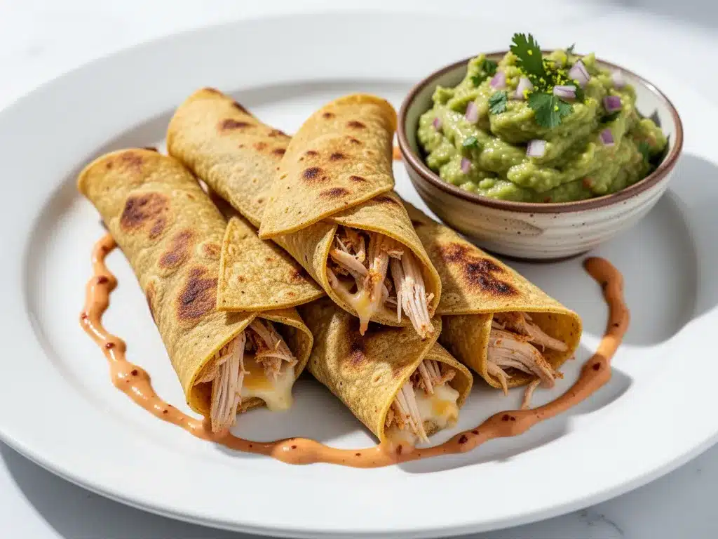 Crispy Baked Chicken Flautas: Easy Takeout Recipe 4 crispy baked chicken flautas preparation steps