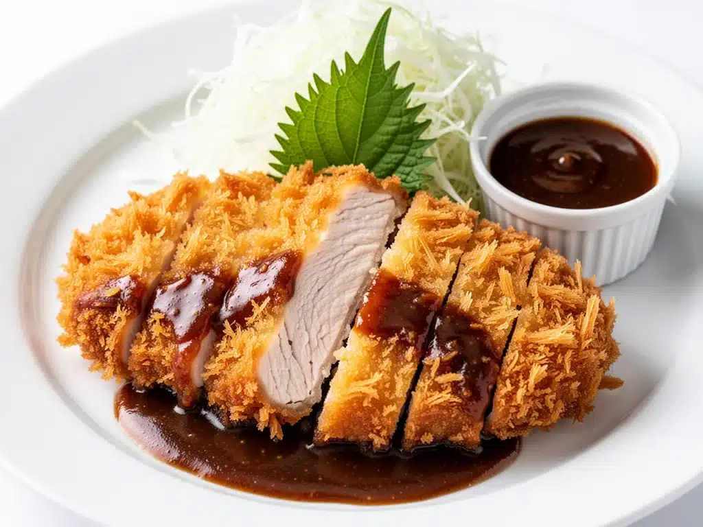 crispy baked chicken katsu - featured image