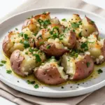 Crispy Garlic Herb Smashed Red Potatoes - featured image