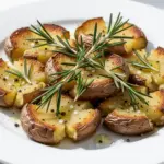 Crispy Smashed Fingerling Potatoes with Rosemary - featured image