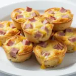 crustless ham and cheese mini quiches - featured image