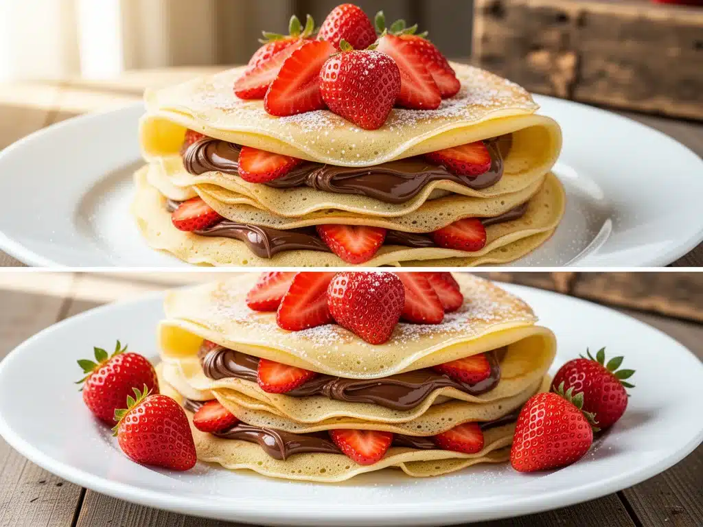 fluffy homemade crepes - featured image