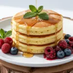 fluffy lemon ricotta pancakes - featured image