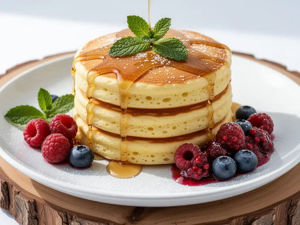 fluffy lemon ricotta pancakes - featured image