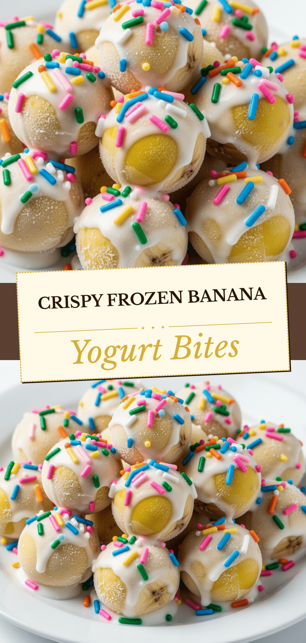 Frozen Banana Yogurt Bites: 5 Easy Back to School Snacks 5 frozen banana yogurt bites recipe