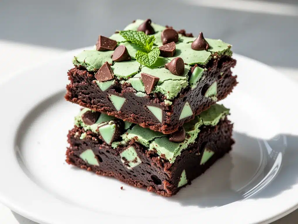 Fudgy Mint Chocolate Chip Brownies: Best No-Bake Dessert 4 fudgy mint chocolate chip brownies preparation steps