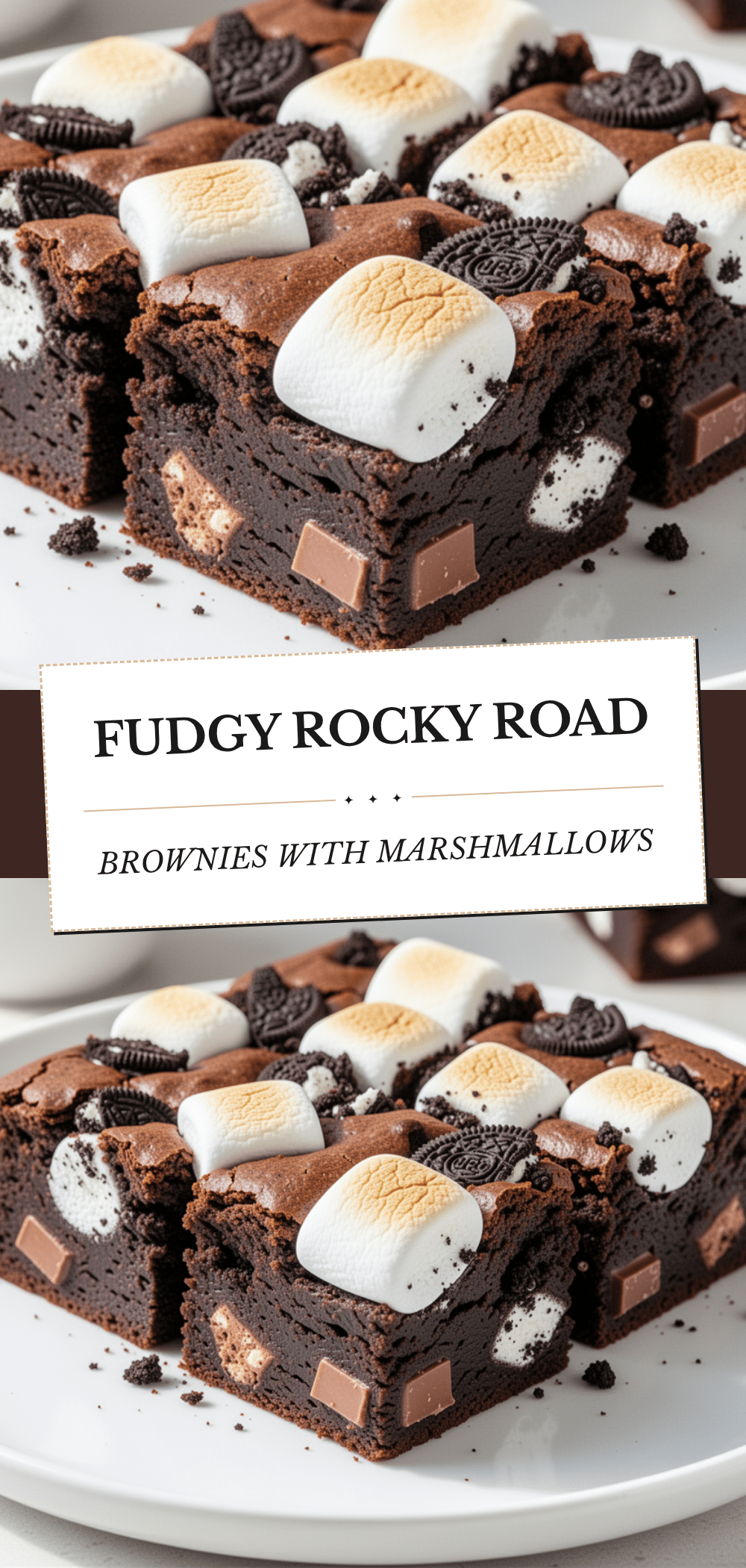 Fudgy Rocky Road Brownies: Best Easy Marshmallow Treat 5 Fudgy Rocky Road Brownies recipe