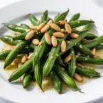 garlic butter roasted green beans - featured image