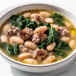 hearty sausage and white bean soup - featured image