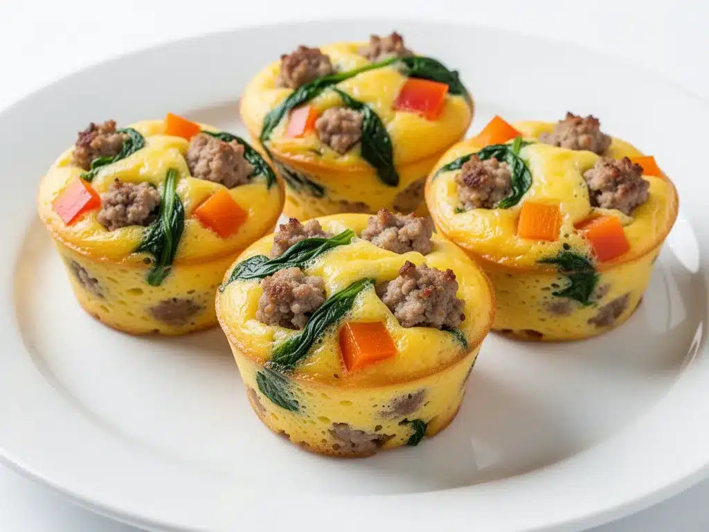 High-Protein Baked Egg Muffins: Best Meal Prep Recipe 4 high-protein baked egg muffins preparation steps