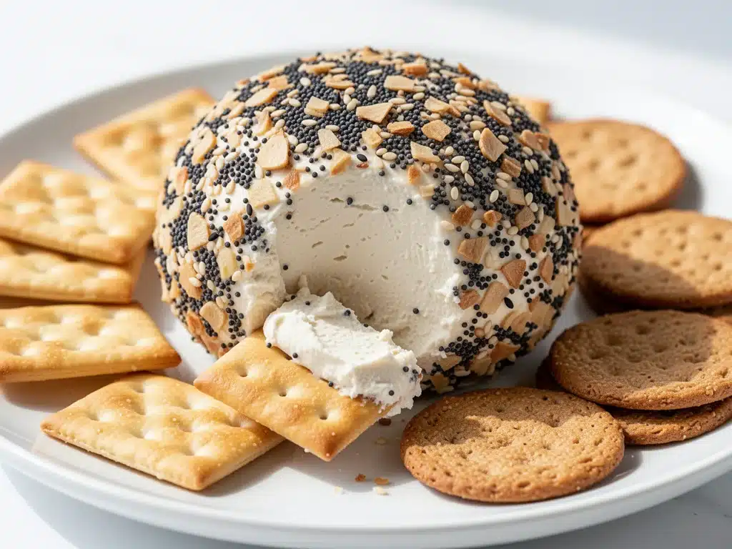 Home 2 homemade everything bagel cheese ball - featured image