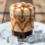 homemade salted caramel iced coffee - featured image