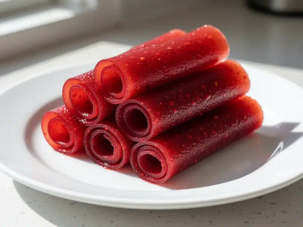Homemade Strawberry Fruit Roll-Ups: Easy 3-Ingredient Back-to-School Snack 4 homemade strawberry fruit roll-ups preparation steps