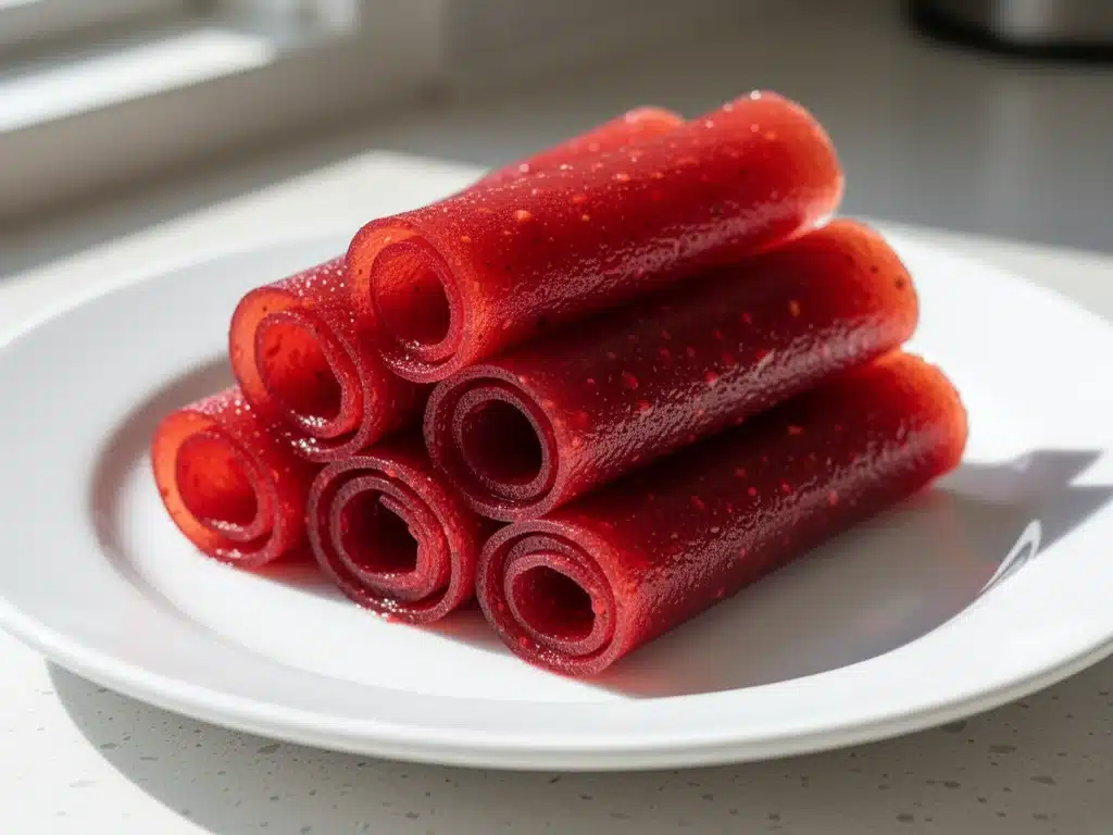 homemade strawberry fruit roll-ups - featured image
