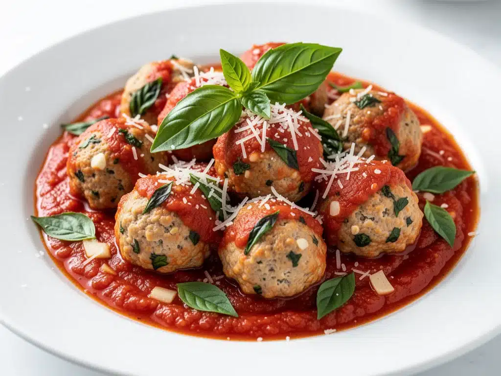 Home 2 Homestyle Turkey Meatballs in Marinara Sauce - featured image