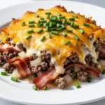 Keto Bacon Cheeseburger Casserole - featured image