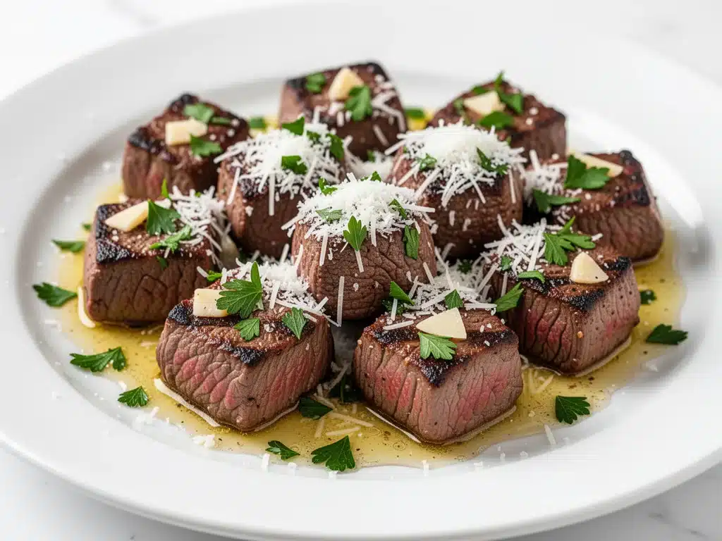 Home 1 Keto Garlic Herb Butter Steak Bites - featured image