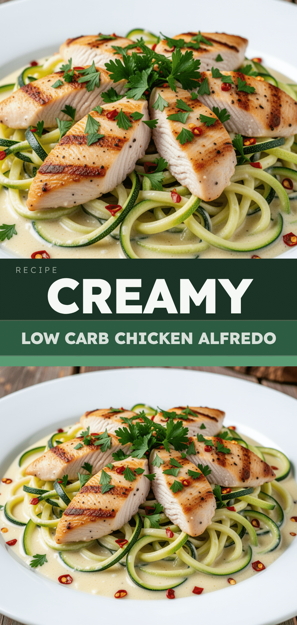 Low-Carb Chicken Alfredo: 15-Min Healthy Zucchini Noodle Dinner 5 low-carb chicken alfredo recipe