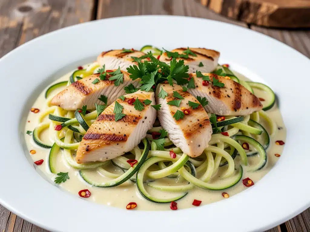 low-carb chicken alfredo - featured image