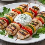 Mediterranean Grilled Chicken Kabobs - featured image