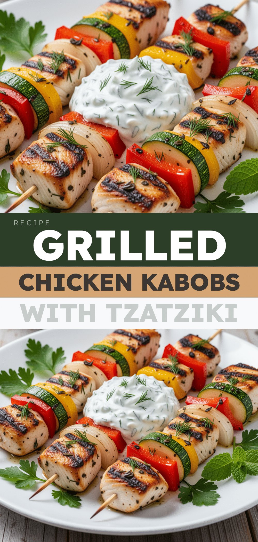 Mediterranean Grilled Chicken Kabobs: 5-Step Best Tzatziki 5 Mediterranean Grilled Chicken Kabobs recipe