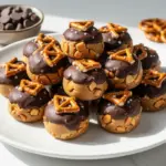 no-bake peanut butter pretzel bites - featured image