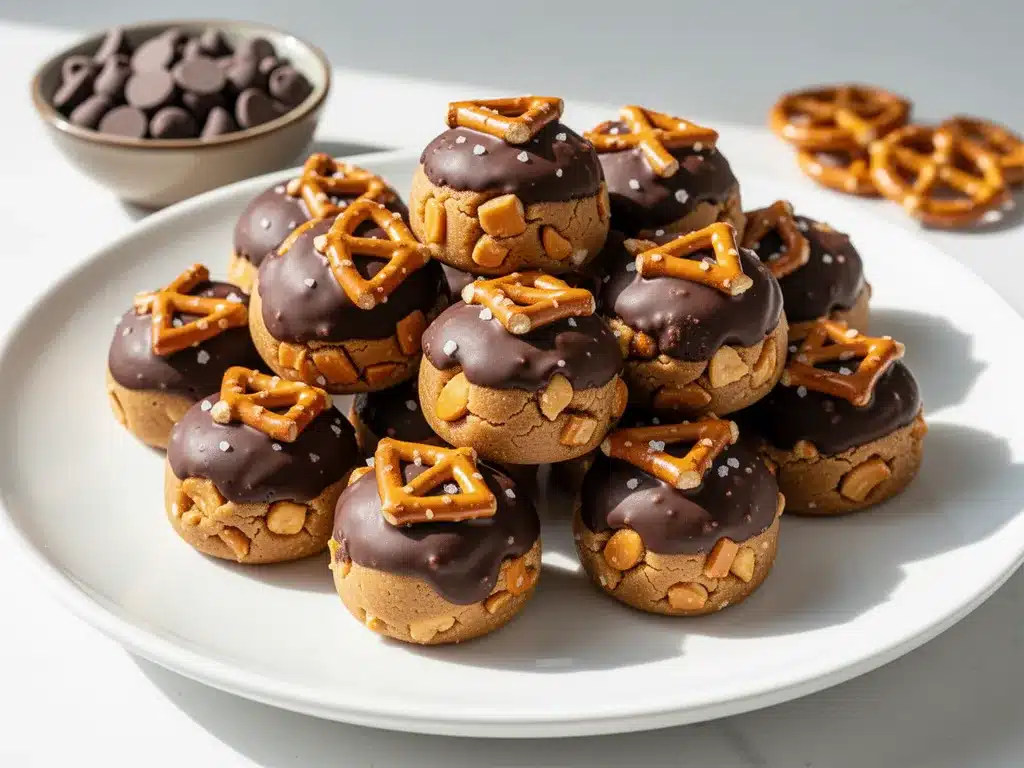 No-Bake Peanut Butter Pretzel Bites: 5-Min Easy Chocolate Treats 4 no-bake peanut butter pretzel bites preparation steps