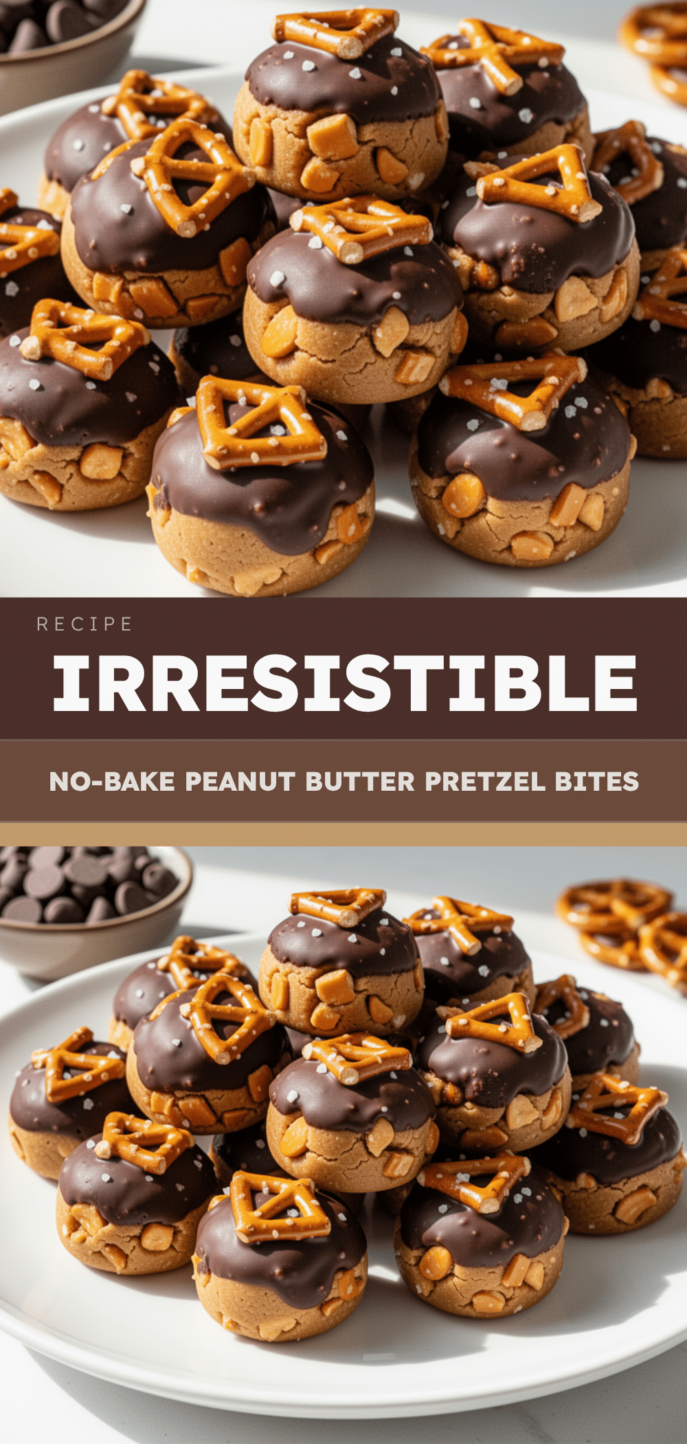 No-Bake Peanut Butter Pretzel Bites: 5-Min Easy Chocolate Treats 5 no-bake peanut butter pretzel bites recipe