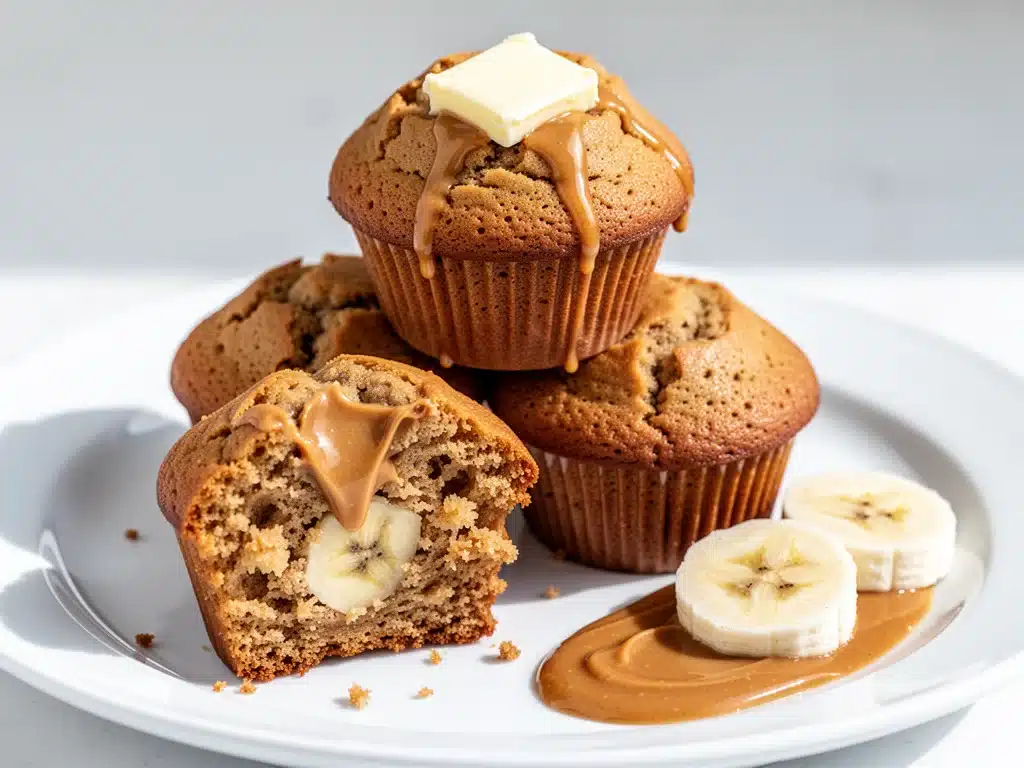 Peanut Butter Banana Muffins - featured image