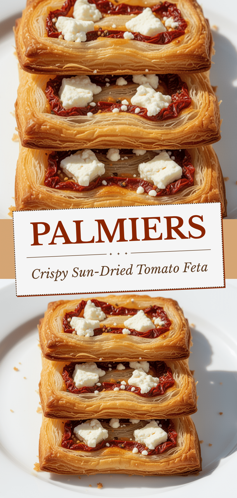 Savory Sun-Dried Tomato Feta Palmiers: 5-Min Appetizer 5 savory sun-dried tomato feta palmiers recipe