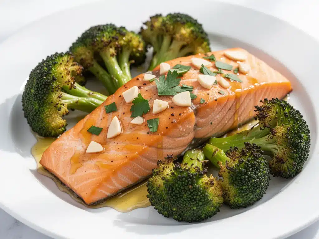 Home 4 Sheet Pan Honey Garlic Salmon - featured image